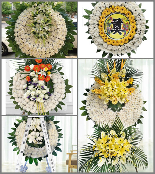 广东肇庆市广宁县横山镇白坎村花圈速递